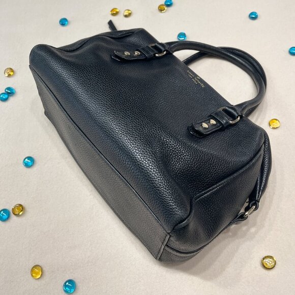 Kate Spade Julianne Mulberry Street Black Leather Satchel, Size: 12 * 9 * 5 - Picture 3 of 11